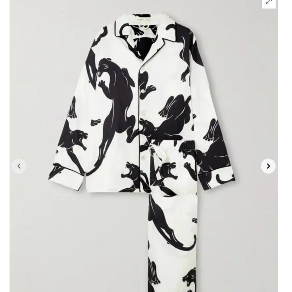 Olivia Von Halle Silk Lila Set Sz Medium